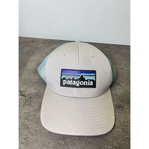 Patagonia Snapback Hat Unisex‎ One Size Grey Blue Fitz Roy Horizons Logo Trucker